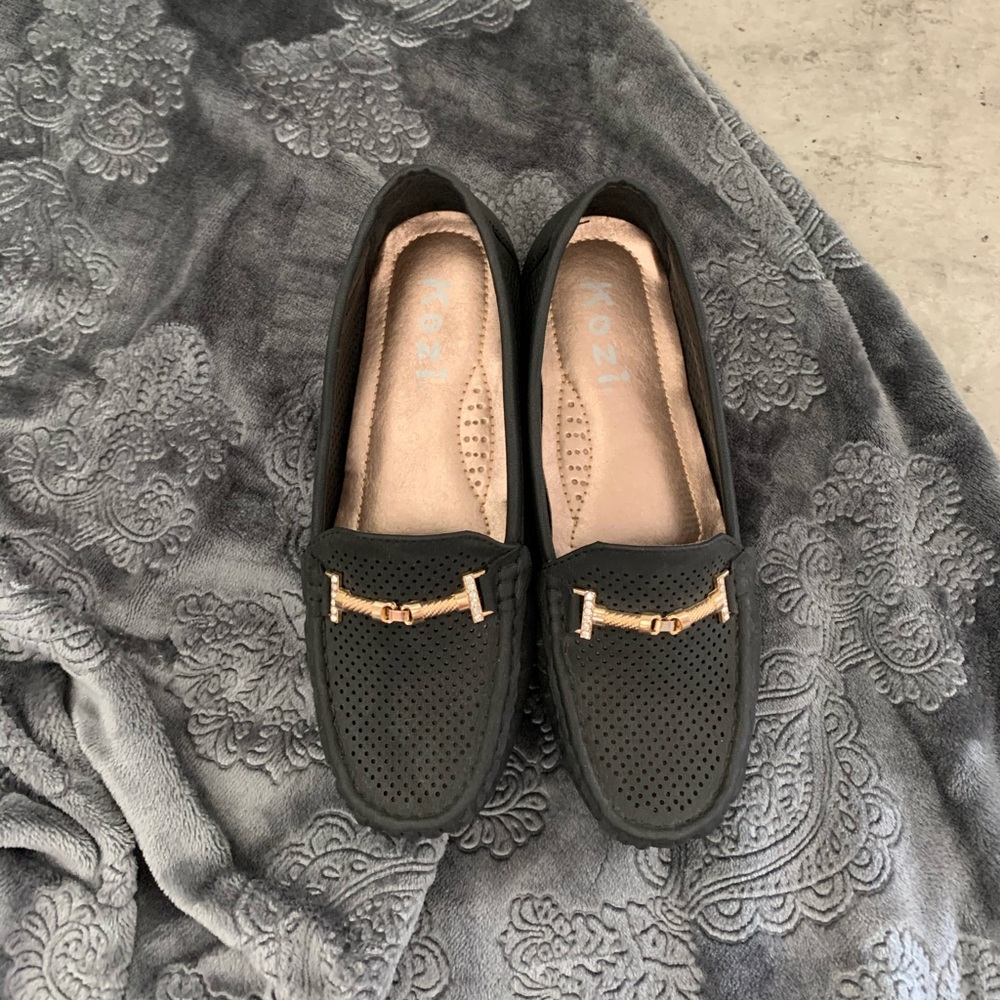 black slip ons